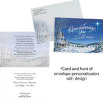 Personalized Remembering You Christmas Card Set of 20