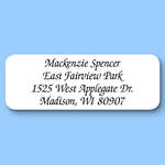 Calligraphy Personalized Roll Address Labels, Set of 200