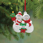 Personalized Snow Family Ornament