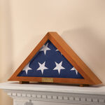 Personalized Veterans Flag Display Case