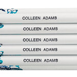 Personalized Butterfly Foil Pencils, Set of 12