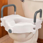 Locking Raised Toilet Seat with Arms           XL