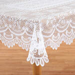 White Rose Lace Tablecloth