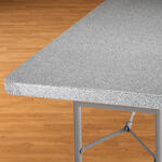 Granite Vinyl Elasticized Banquet Table Cover