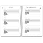 Large Print Address, Email & Password Book