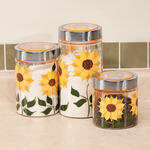 Sunflower Canisters, Set of 3