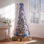6' Snow Frosted Winter Style Pull-Up Tree by Holiday Peak™