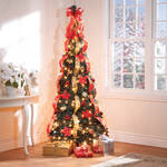 7' Red Poinsettia Pull-Up Tree by Holiday Peak™     XL