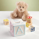Personalized Baby Block Coin Bank
