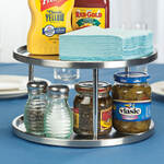 Two Tier Stainless Lazy Susan