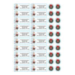 Personalized Lamppost Christmas Address Labels & Seals 20