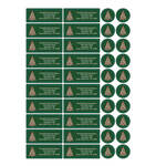 Personalized Glittering Tree Address Labels &  Envelope Seals 20