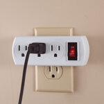 Triple Plug Adapter with Switch