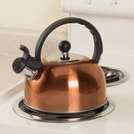 Copper Color Whistling Tea Kettle by Home Marketplace