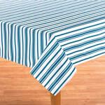William Roberts Blue Stripe Tablecloth