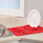 2 Piece Dish Rack with Drying Mat by Chef's Pride