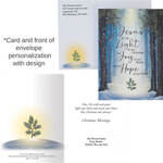 Personalized 'He Is the Light' Christmas Card Set of 20