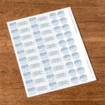 Papercut Collage Labels & Seals Set of 20