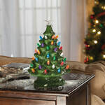 Battery-Operated Vintage-Style Ceramic Tree