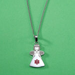 Personalized Angel Medical ID Necklace