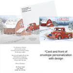 Personalized Christmas in the Country Card, Set of 20