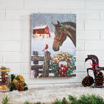Christmas Horse Canvas by Holiday Peak™