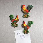 Rooster Kitchen Magnets, Set of 3 by Chefs Pride