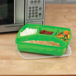 4-Section Microwave Tray with Lid, Set of 4