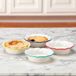 Individual Ceramic Pie Pans, Set of 4