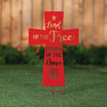 Land of the Free Metal Cross Stake by Fox River™ Creations