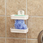 Wall Mounted Wheat Straw 2-Tier Soap Dishes