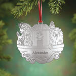 Personalized Silver-Tone Noah's Ark Ornament