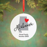 Personalized Home State Love Ornament