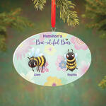 Personalized Beautiful Bees Ornament