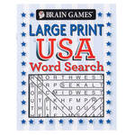 Brain Games® Large Print USA Word Search Books, Set of 4