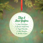 Personalized Best Golfers Ornament