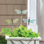 Metal Dragonfly Stakes by Fox River™ Creations, Set of 3