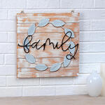 Family Wreath Wood and Metal Wall Decor