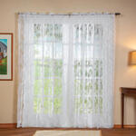 Floral Lace Curtain Panels, Set of 2