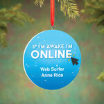Personalized Web Surfer Ornament