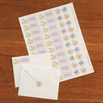 Personalized Butterfly Labels and Seals, Set of 20