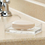 Rectangular Clear Acrylic Soap Dish