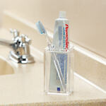 Square Clear Acrylic Toothbrush Holder