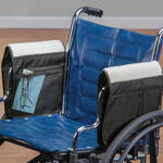 Sherpa Wheelchair Armrest Covers with Pouch by LivingSURE™