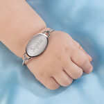 Personalized Stainless Steel Baby Bangle Bracelet