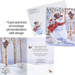 Personalized Snowman and Friends Christmas Cards, Set of 20
