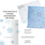 Personalized Elegant Snowflake Collage Card
