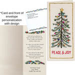 Personalized Beaded Christmas Tree Card