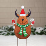 Santa Reindeer Decorative Lawn Stake by Fox River™ Creations