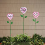 Metal Valentine Heart Plant Stakes by Fox River™ Creations, Set of 3
